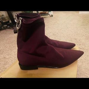 Zara Maroon Booties